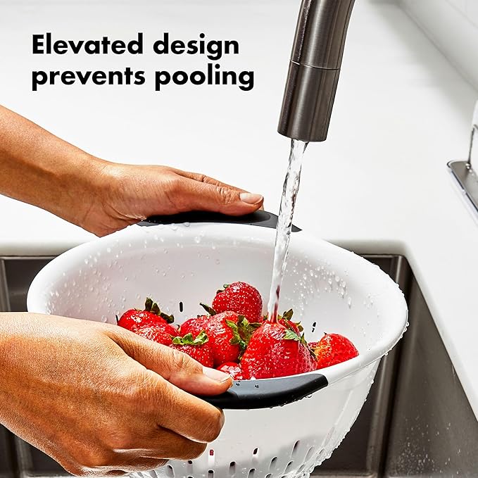OXO Good Grips 3 QT Plastic Colander - Image 9
