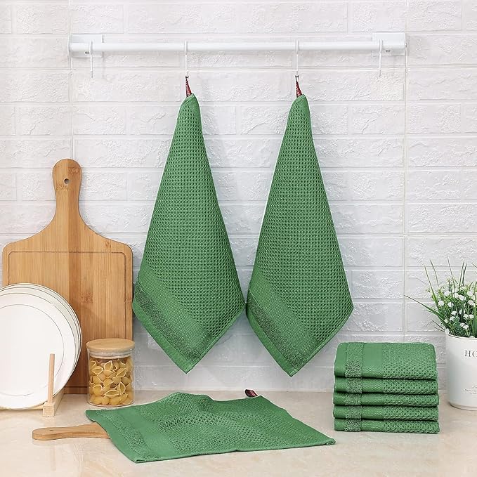 Homaxy 100% Cotton Dish Cloths, 8 Pack - Image 6