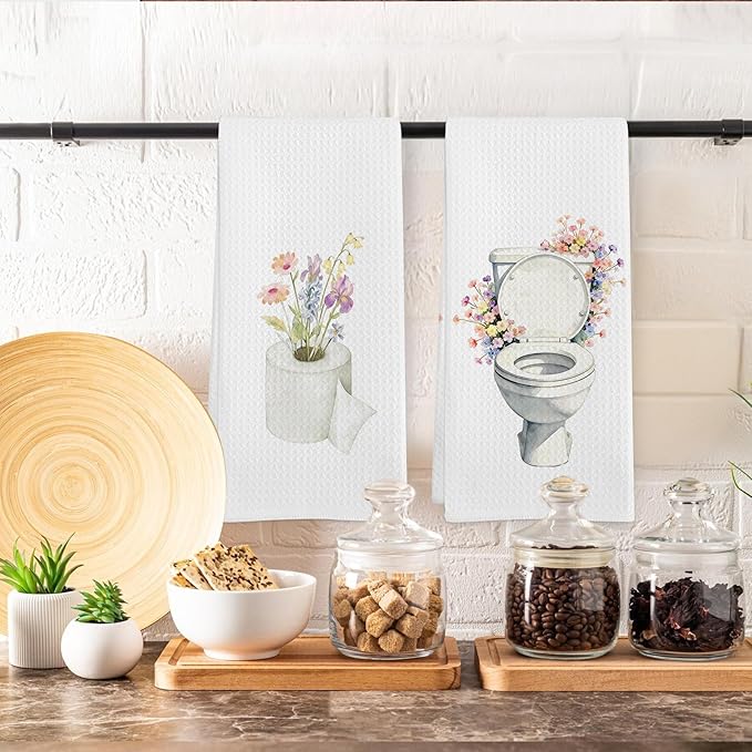 Wildflower Toilet Paper Roll Hand Towels - Image 5