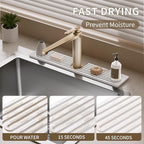 Faucet Mat for Kitchen Sink, Diatomite Stone Drying Sink Protectors, Bathroom - Image 3