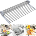 Searik Roll up Dish Drying Rack, Over The Sink Rolling Dish Drainer Rack by Searik