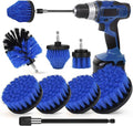 Drill Brush Attachment Set, 7 Pack 1/4in Power Scrubber Brush + Extend Long Rod by Tialero