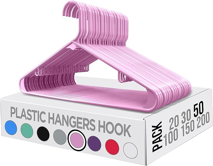 Utopia Home Plastic Hangers 50 Pack - Image 7