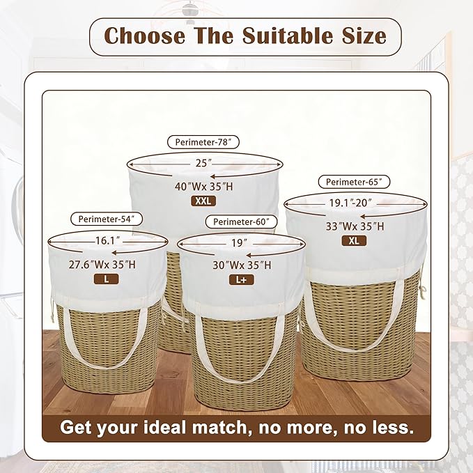 Cotton Canvas Laundry Bag 33"Wx 35"H, Thick Cotton Laundry Bag - Image 7