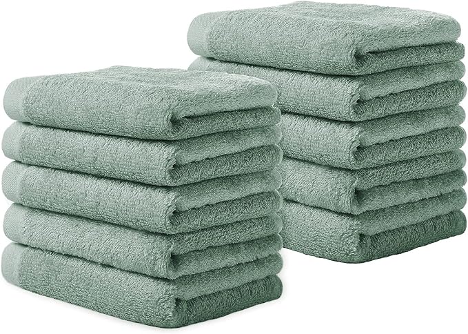 Yoofoss Luxury Washcloths Towel Set 10 Pack Baby Wash Cloth by YOOFOSS