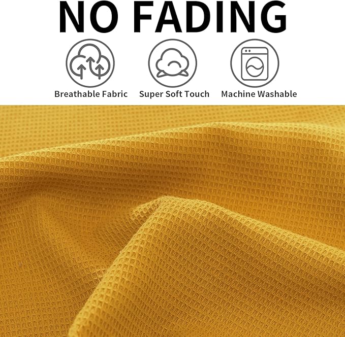 QUILTINA Dish Towels Set, 100% Cotton Waffle Weave Kitchen Towels 6 Pack - Image 4