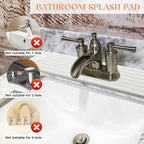 Faucet Mat Sink Splash Guard Oval and Round Splash Tap Pad Diatomite Stone - Image 3