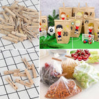 KIMOBER 2.36Inch Large Wooden Clothespins, Sturdy Natural Wooden Craft Peg Pins - Image 6