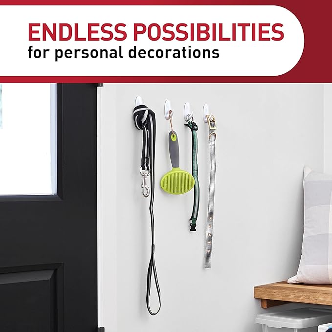 Command Medium Designer Hooks, 9 Hooks and 12 Strips, Damage-Free Hanging Wall - Image 3