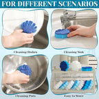 Tioncy 12 Pack Shell Kitchen Sponges Bulk Dual Sided Scrubber Summer Shell - Image 4
