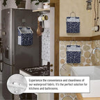 2pcs Wall Hanging Storage Bag, Small Door Closet Linen Fabric Pockets Organizer - Image 5