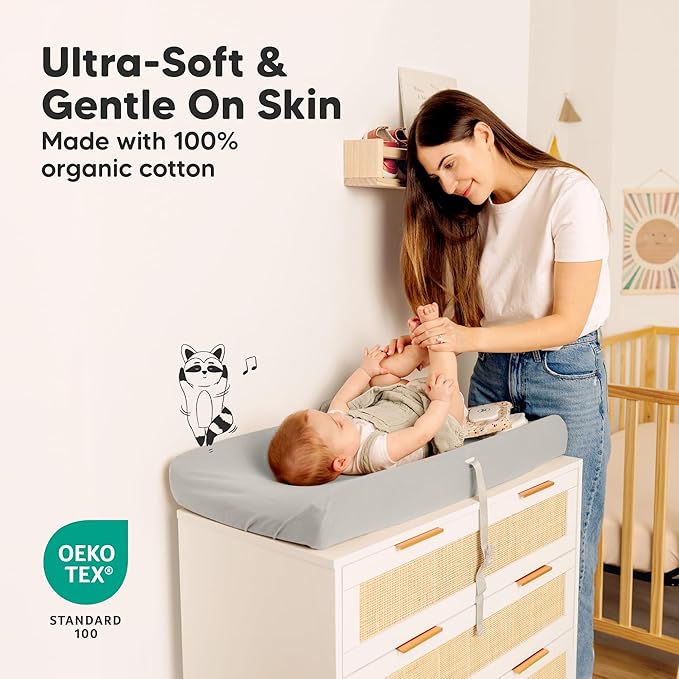 2-Pack Organic Changing Pad Covers - Image 3