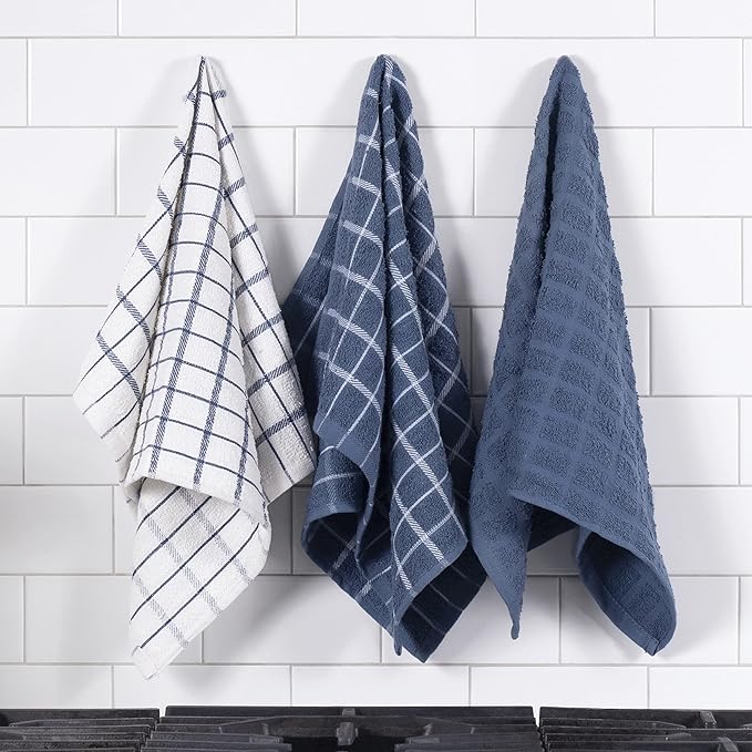 Ritz Premium 100% Cotton Terry Check Kitchen Dish Towels - Image 5