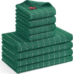 Mordimy 100% Cotton Terrycloth Kitchen Towels and Dishcloths Sets, Soft and by Mordimy