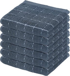 Mordimy 100% Cotton Terry Cloth Dish Cloths, Soft and Absorbent Checkered Dish by Mordimy