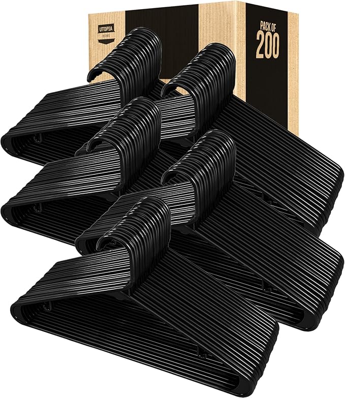 Utopia Home Plastic Hangers 200 Pack - Image 7