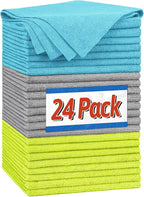 FIXSMITH Microfiber Cleaning Cloth, Shop Towels Bulk, 24 Pack Microfiber Towels by FIXSMITH
