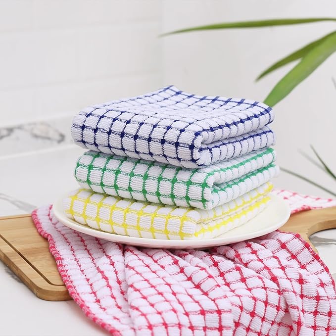 Kitinjoy Cotton 6 Pack Terry Kitchen Towels, 16 x 25 Inches Super Soft and - Image 8