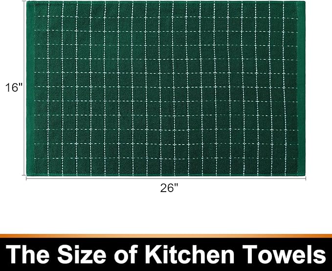 Mordimy 100% Cotton Terry Cloth Kitchen Towels, Super Soft and Absorbent Dish - Image 6