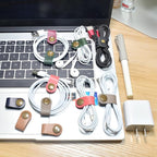 CAILLU Cord Organizer 10 Pack, Cord Holder, Cable Clips Leather, Cable - Image 4