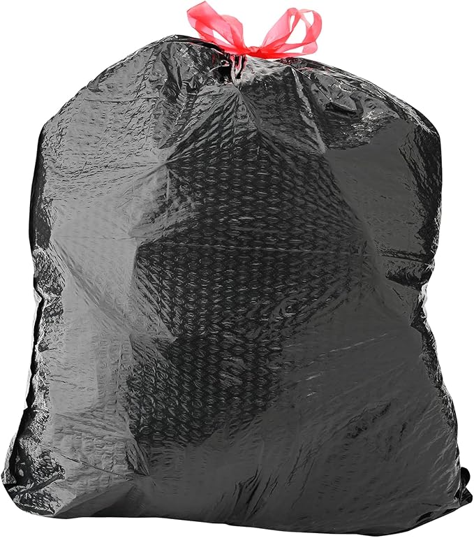 Amazon Basics 30 Gallon Flextra Strength Multipurpose Drawstring Trash Bags - Image 2