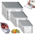 Reusable Aluminum Foil Food Storage Bags, Resealable Ziplock Stand-Up Bags by Unknown