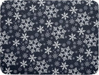 Christmas Dish Drying Mat for Kitchen Counter 24x18 Inch Xmas Snowflake Drying by Trongr
