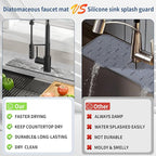 Kitchen Sink Splash Guard: Kitchen Faucet Mat, Diatomaceous Earth Sink Faucet - Image 4