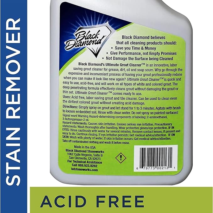 Black Diamond Stoneworks Marble & Tile Cleaner Gallon + Ultimate Grout Cleaner - Image 9