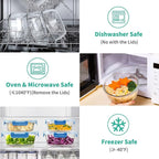 34pcs Glass Food Storage Containers - Image 4