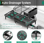 Dish Drying Rack for Kitchen Counter, Expandable 2 Tier Dish Rack, Large - Image 5