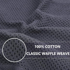 Homaxy 100% Cotton Oversized Waffle Weave Kitchen Dish Towels, Ultra Soft - Image 2