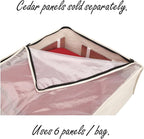 Household Essentials 3364-1 Cotton Canvas Blanket Storage Bags | Natural - Image 5