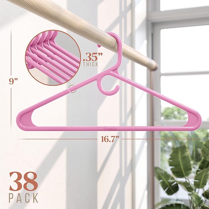 NEATERIZE Ultra Heavy Duty Plastic Clothes Hangers - Image 2