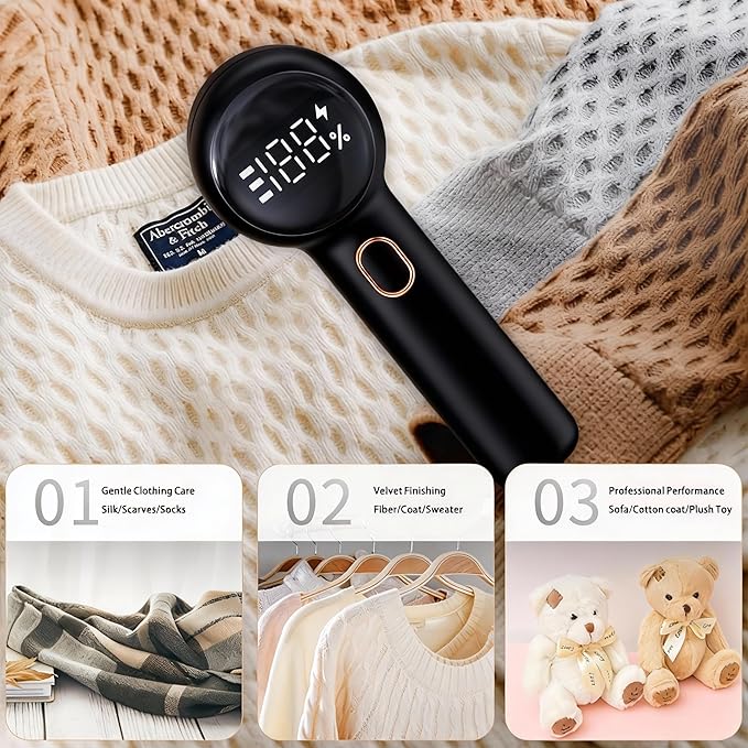 Fabric Shaver, Electric Lint Remover Rechargeable - Image 3
