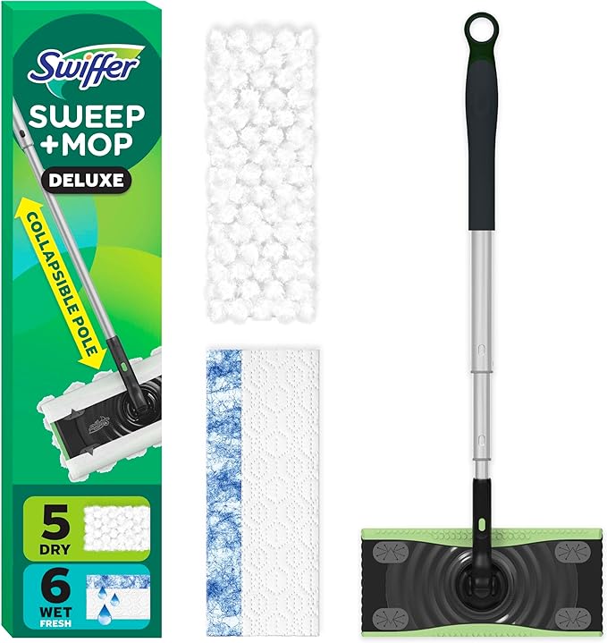 Swiffer Sweep & Mop Deluxe 2-in-1 Multi-Surface Kit by Swiffer