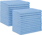 HOMEXCEL Blue Microfiber Cleaning Cloth, 24 Pack Absorbent Cleaning Rags by HOMEXCEL