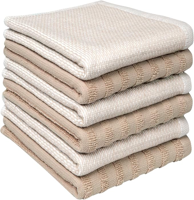 Bumble Premium Dish Cloths 13"x13" | 100% Natural Ring Spun Cotton | 400 GSM | by BumbleTowels