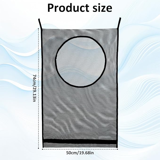 Hanging Laundry Bag Hanging Laundry Basket Wall Basket Door 30 X 20 Inch Large - Image 2