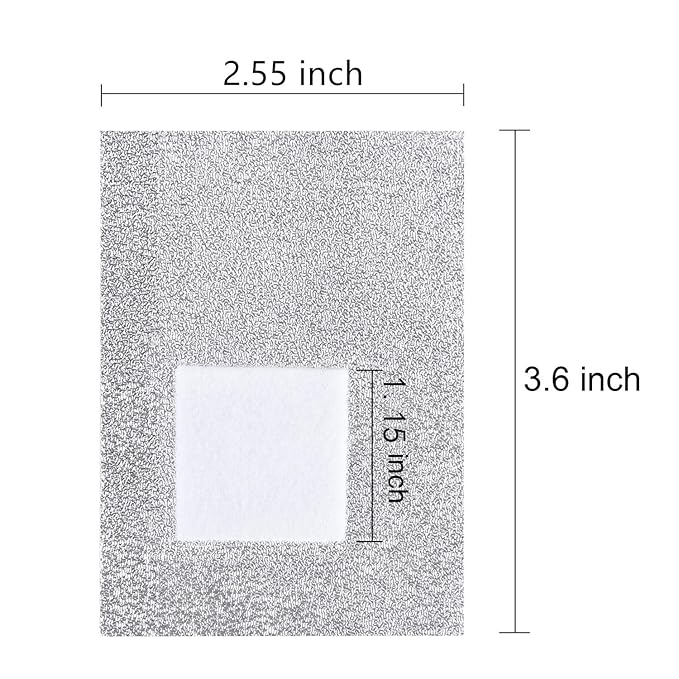 BTYMS 400 Pcs Gel Nail Polish Remover Wraps Nail Foil Wraps Soak Off Cotton - Image 2
