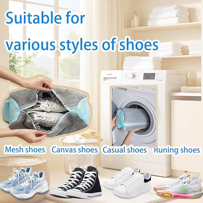 Shoe Washing Machine Bag Laundry Shoe Bag - Image 3