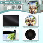 Highland Cow Laundry Basket Floral Foldable Funny Laundry Hamper Oxford Cloth - Image 4