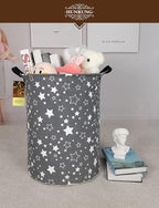 HUNRUNG Laundry Hamper, Large Canvas Fabric Lightweight Storage Basket Toy - Image 7