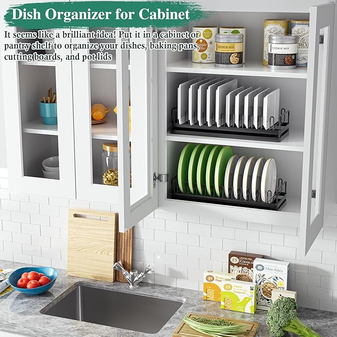 Small Dish Drying Rack for Kitchen Counter, Dish Drainer Rack - Image 5