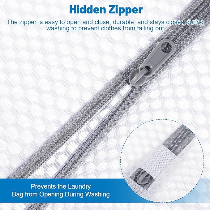 6-Pack Durable Honeycomb Mesh Laundry Bags - Image 4