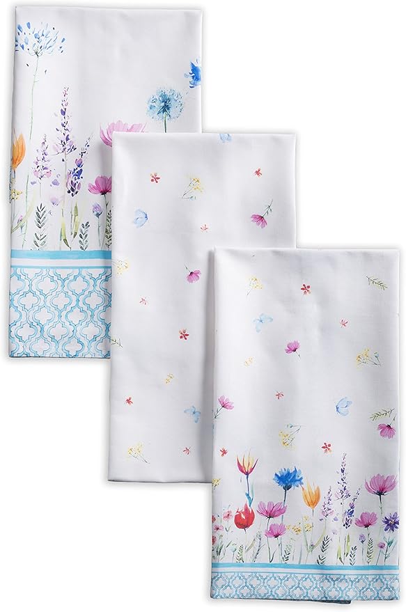 Maison d' Hermine Kitchen Towels Set of 3 100% Cotton 27.50" x 20" Reusable by MaisondHermine