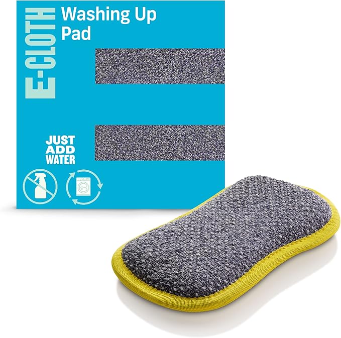 E-Cloth Washing Up Pad, Premium Microfiber Non-Scratch Kitchen Dish Scrubber by E-Cloth