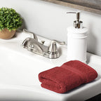 Superior Egyptian Cotton Solid Towel Set, Washcloths 13” x 13”, Hand Towels 20” - Image 5