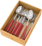 Bamboo Kitchen Drawer Organizer, Wooden Storage Box by Bambloom