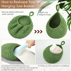 Honeydak Boho Decor Hanging Wall Baskets - Image 4